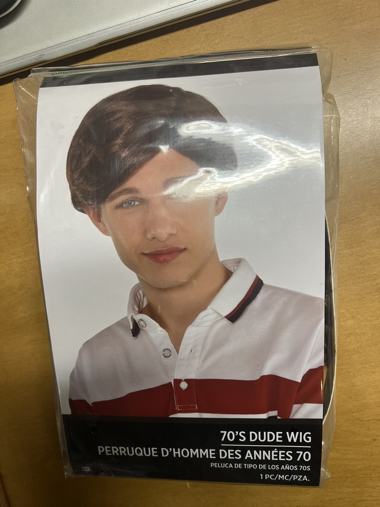 70s Disco Dude Wig (Brown)