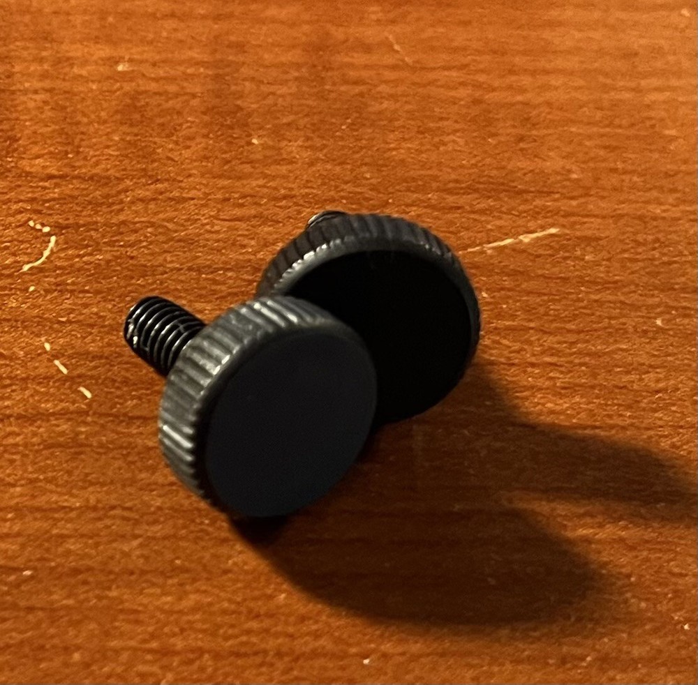 M4 (4 MM) CB Radio Mounting Bracket Knobs - Black - Qty 2 (pair)