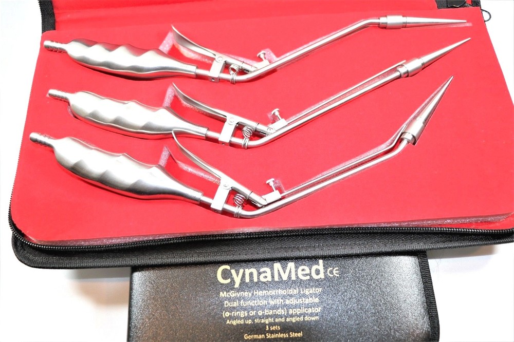 3 Hemorrhoid Suction Ligator Rectal Surgical Instrument STR+ANGLE DOWN + UP