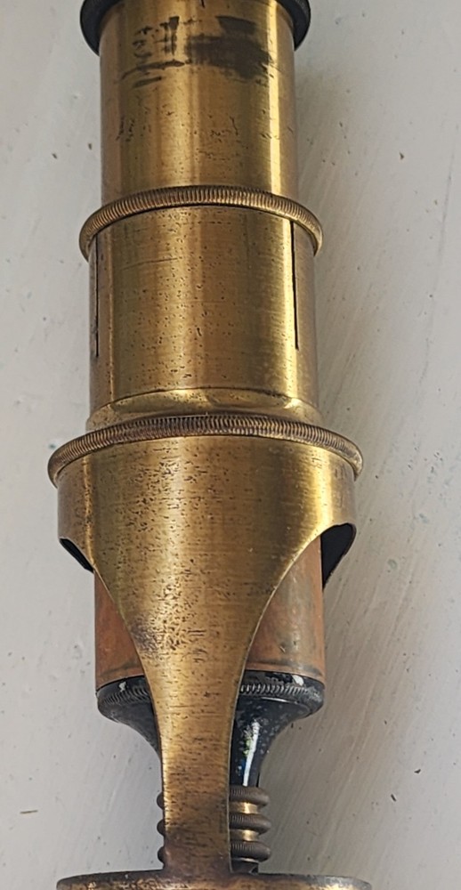 Antique Brass Field Microscope Portable