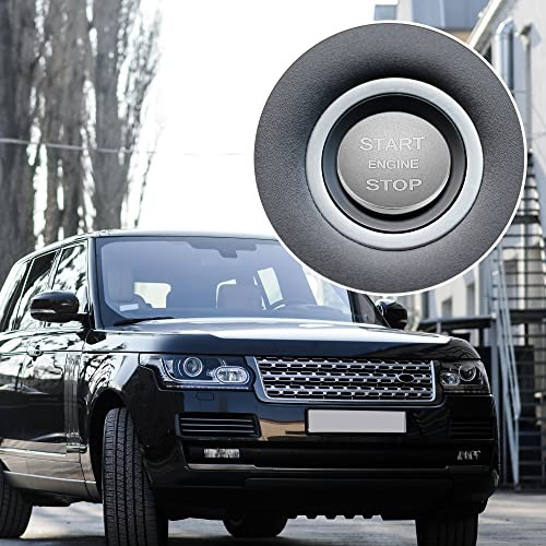 Engine Start Stop Button Cover One Click Push Start Button Trim Silver Tone