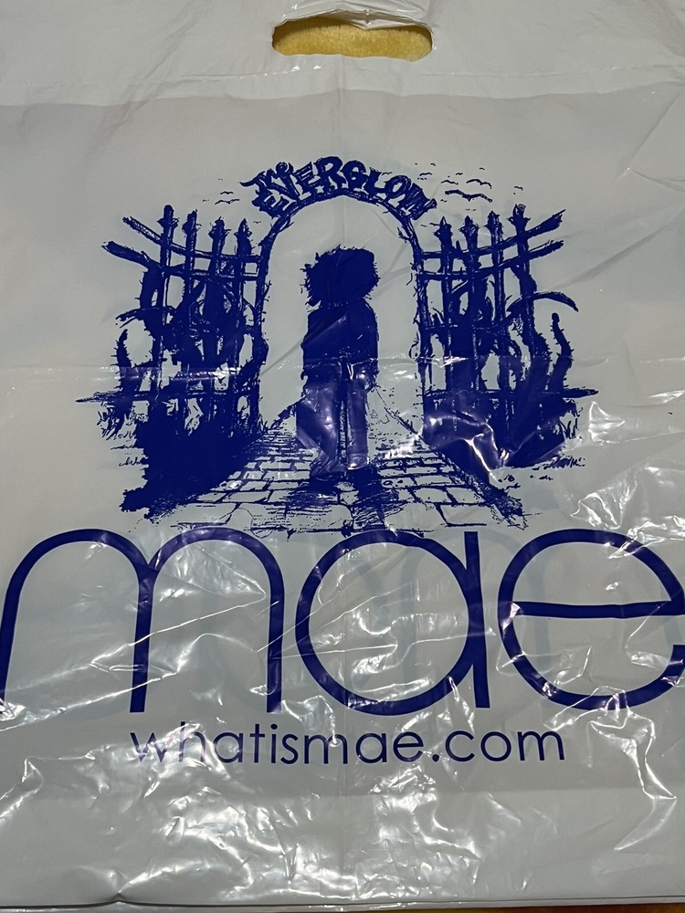 Vintage RARE The Everglow MAE BAND Official Merch Plastic Bag Emo Indie Rock Y2K