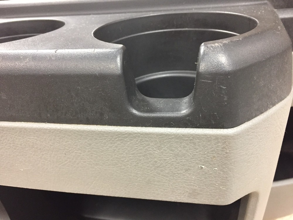97-15 Ford E-150 E-250 E-350 E-450 Econoline Van Gray Center Console Cup Holder
