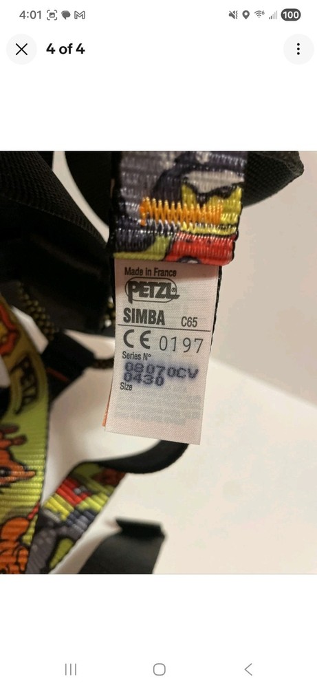 Petzl Simba Children's Climbing Harness