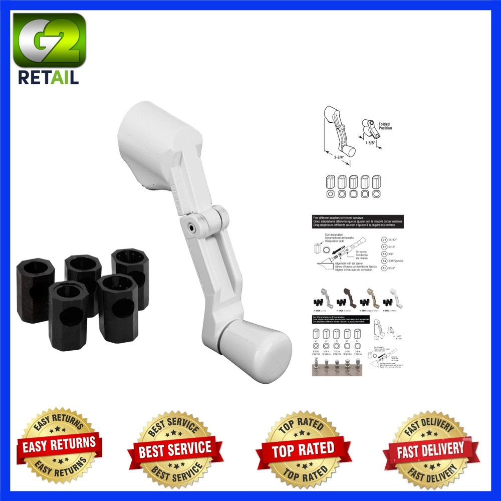 Modern Diecast Window Crank Handle - Folding Design for Enhanced Functionality