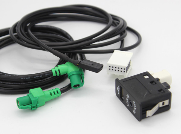 Add SB AUX Auxiliary Input Socket CABLE For BMW E87 E90 F10 E70 Mini R53 F30 E60