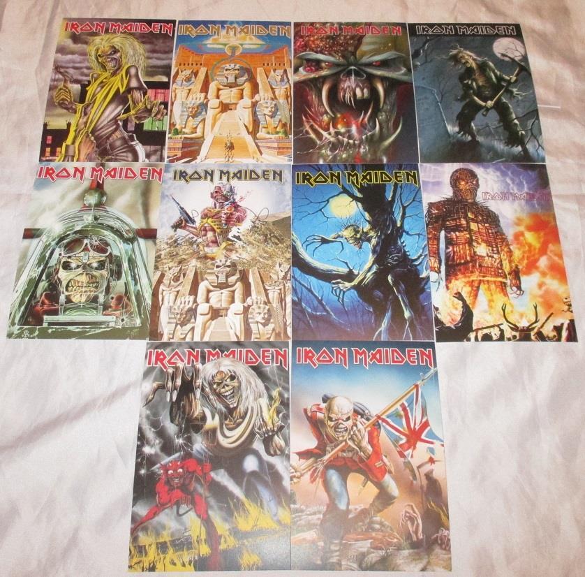 Iron Maiden Postcard Lot of 10 Heavy Metal New