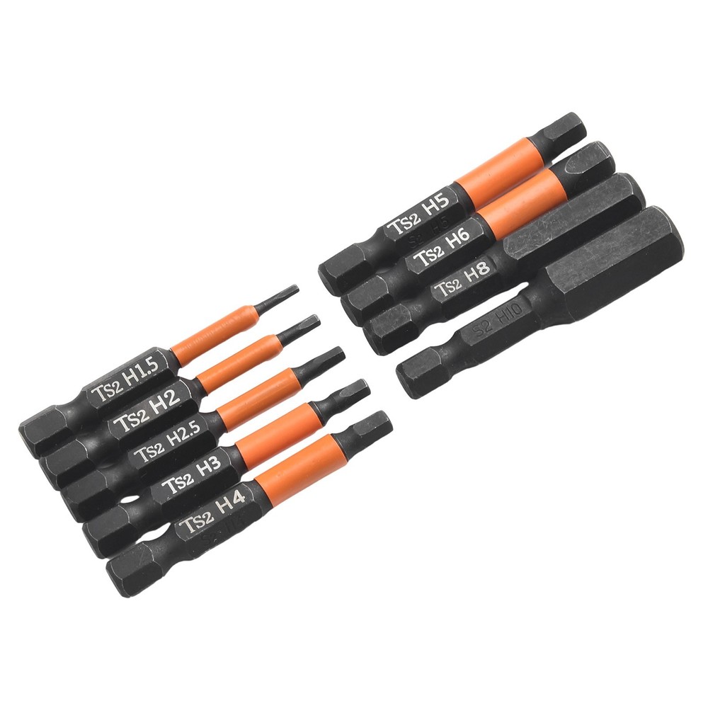DIY Home Projects Screwdriver Bits Electric Screwdriver 50mm Length Black