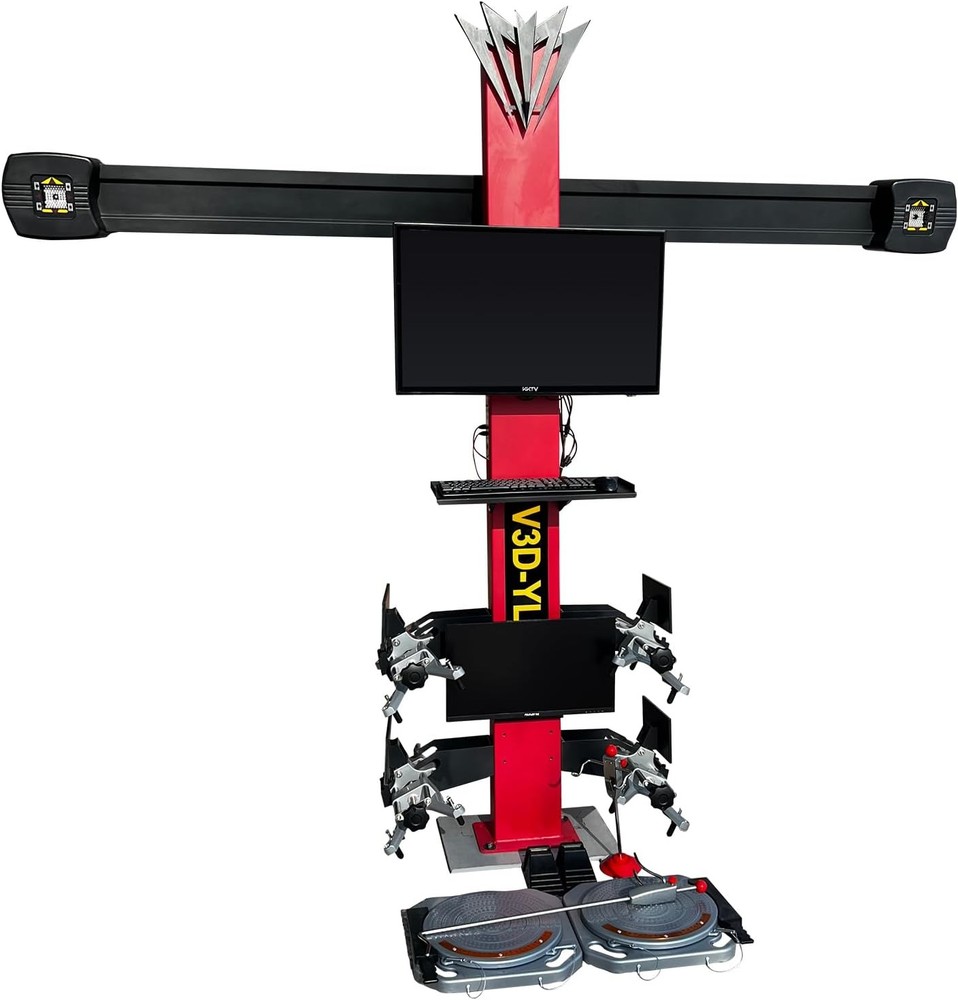 Wheel Alignment Machine 3D Tire Aligner System Alignment Tool w/Double Screem