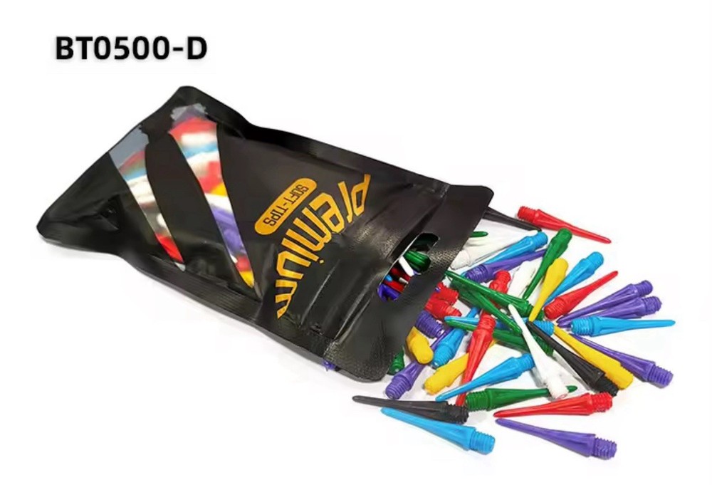 100pcs Soft Tip Dart Points 2BA Plastic Replacement Mixed Colors