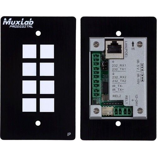 MuxLab 8-Button IP PoE Control Panel *NIB*
