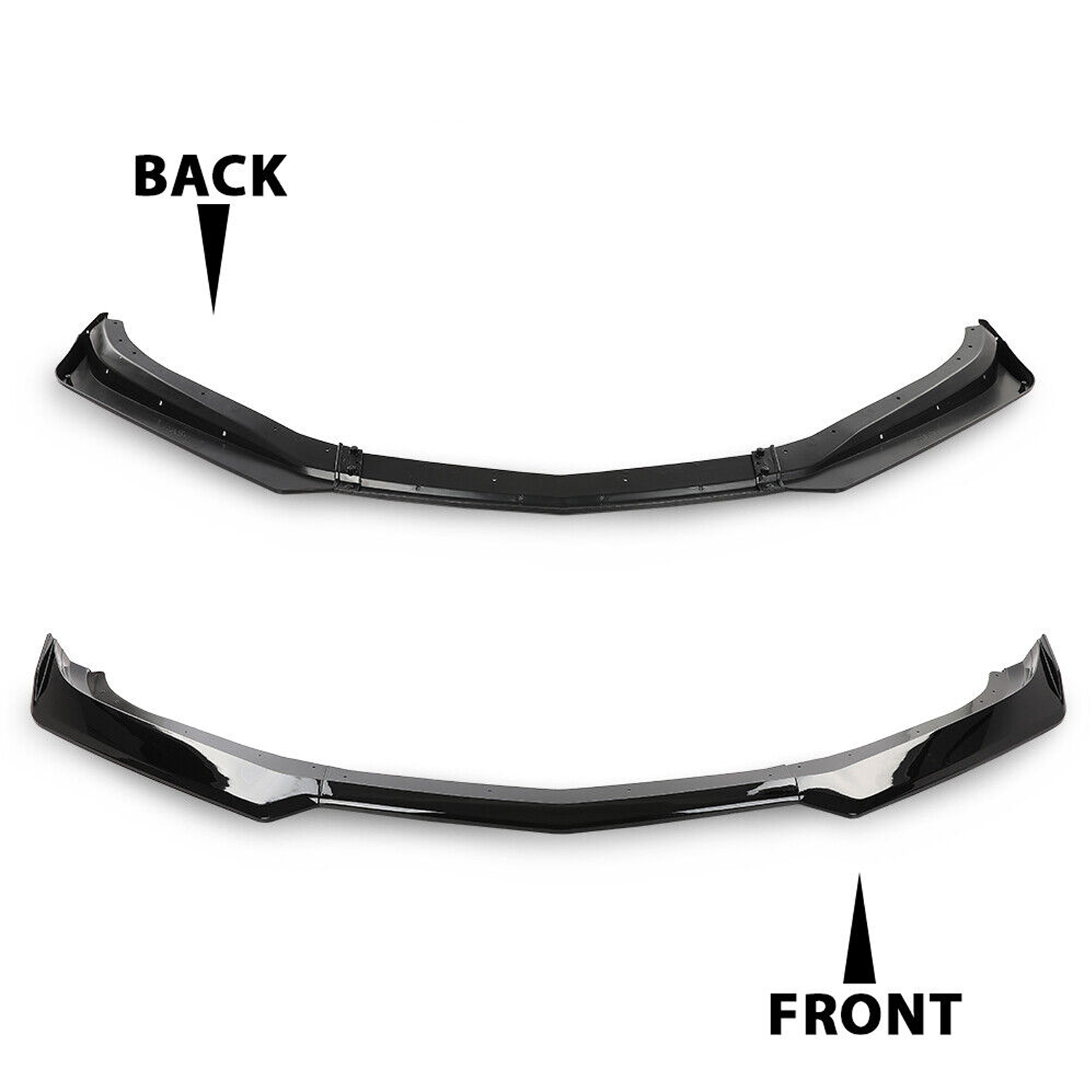 Fits For 16-22 Chevy Camaro 1LE Style Gloss Black Front Bumper Lip Splitter ABS