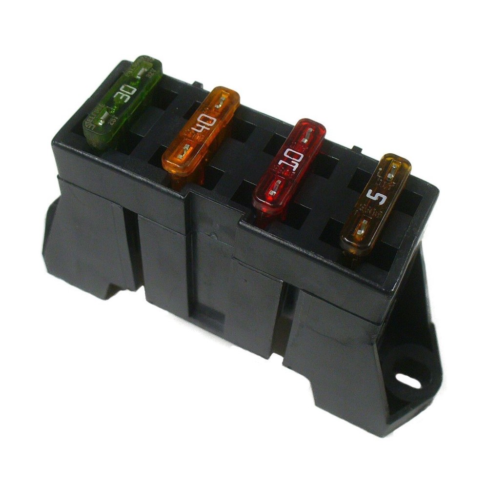 Delphi Terminals 12 AWG 4 Way Fuse Block 10 Pack