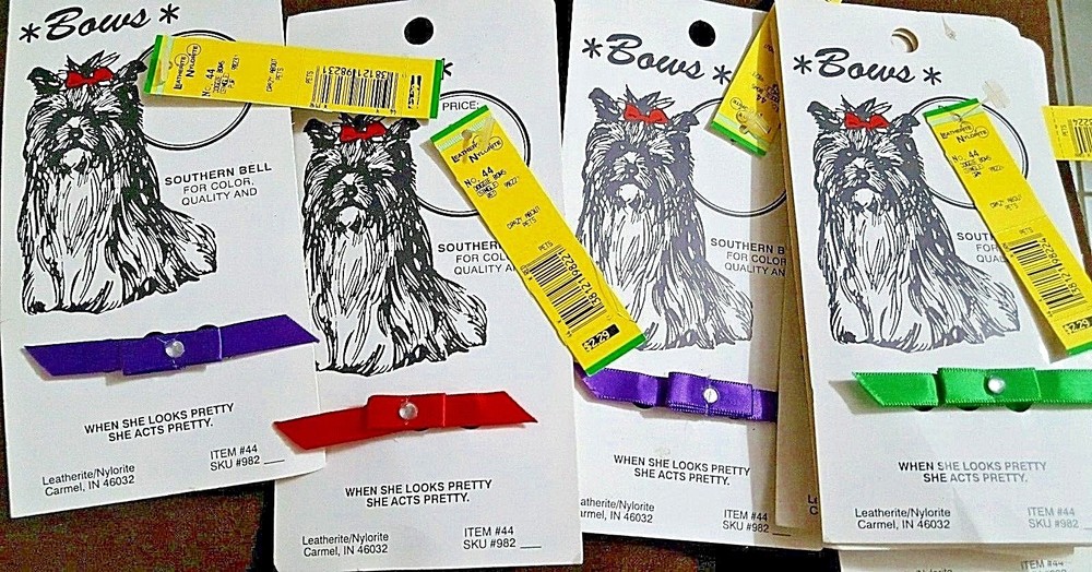 CLIP ON DOG BOWS, made in USA