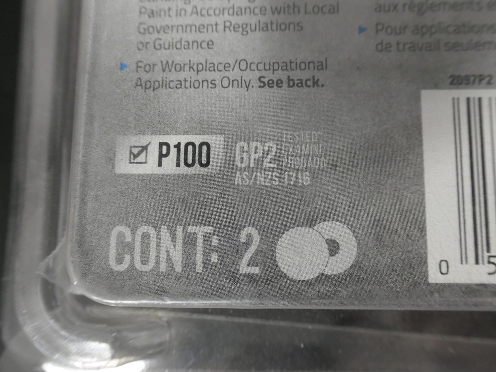 3M Performance Filter P100 2pk