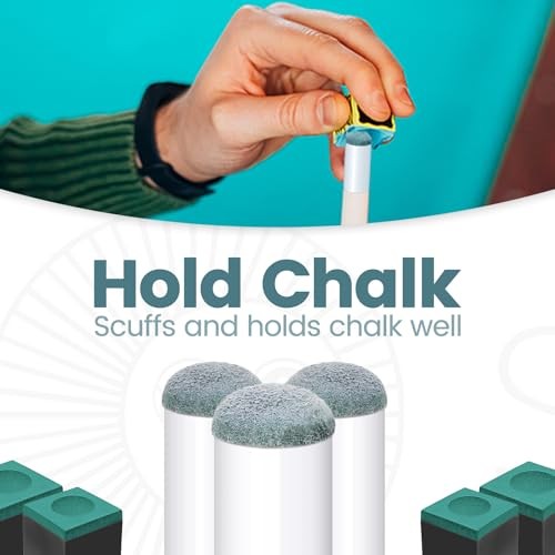 Billiard Pool Cue Tips - Pool Stick Tips Slip-on Tips Replacement 13mm 22PCS