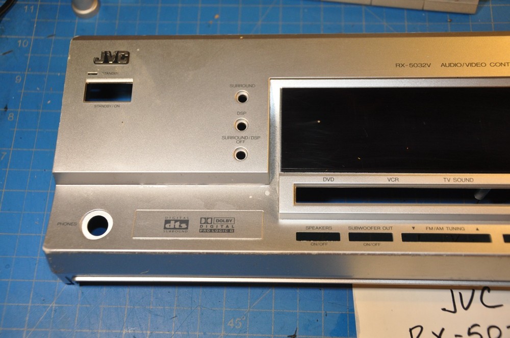 JVC RX-5032V Receiver Replacement Parts Front Face Panel Plate