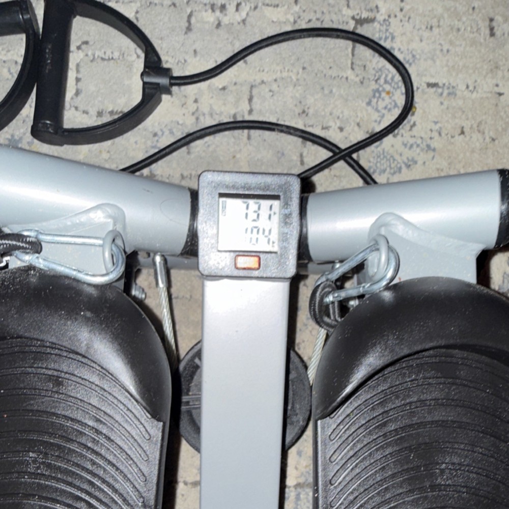 Mini Stepper with Resistance Bands, Digital Display, Step Counter, Compact