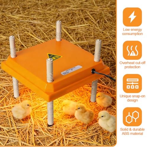 Brooder Heater for Chicks - Chick Brooder Plate with Adjustable Temperature,