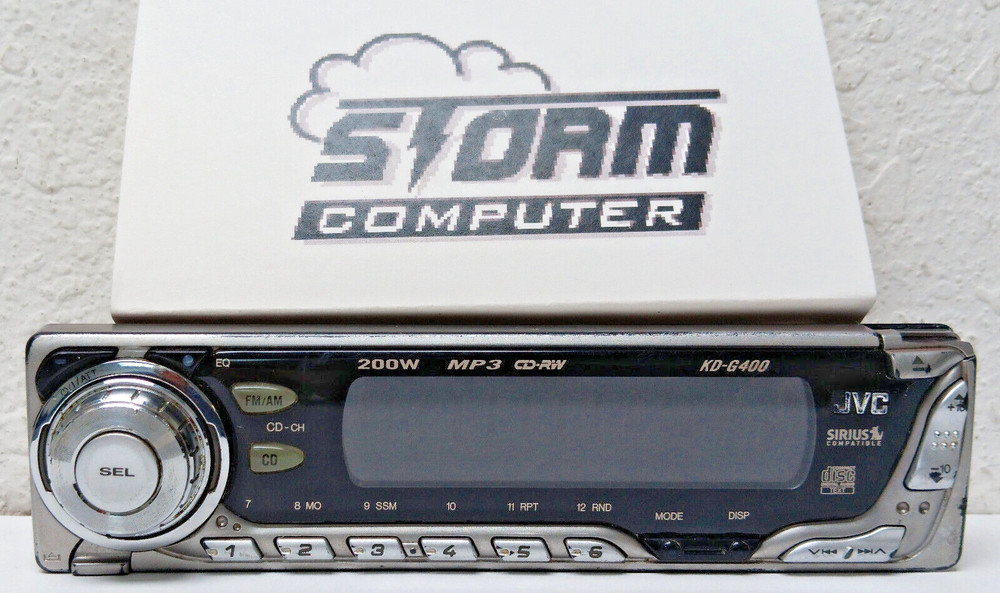 JVC Sirius Compatible KD-G400 Faceplate