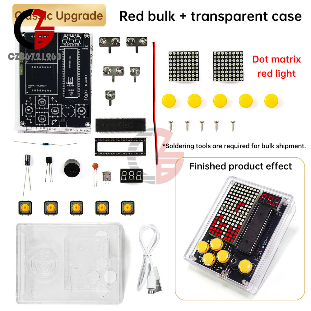 Children Game DIY Electronic Soldering Kit 51 Microcontroller Soldering Practice