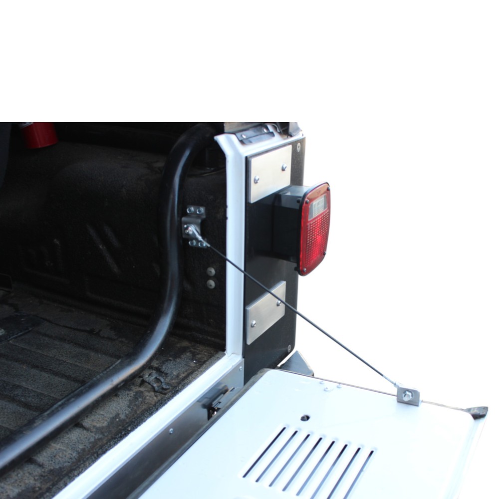 SWAG Jeep Wrangler "Flat Back" Aluminum Drop Down Tailgate Conversion Kit