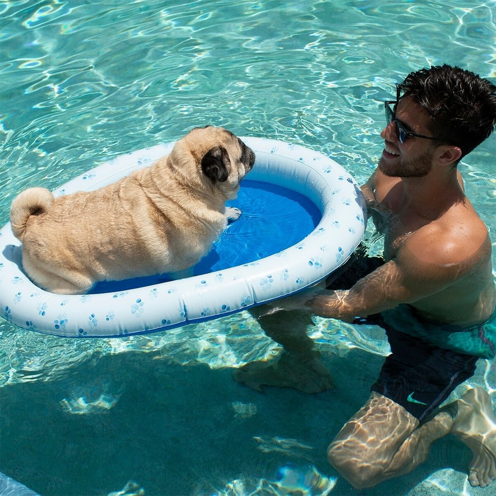INFLATABLE PET FLOAT for Small to Medium Dog or Cat PVC Pool Candy