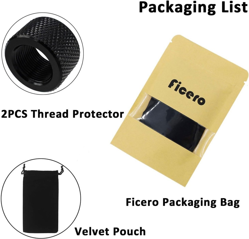 Thread Protector 1/2 x 28 for .22LR .223 & 5.56 2 Pack