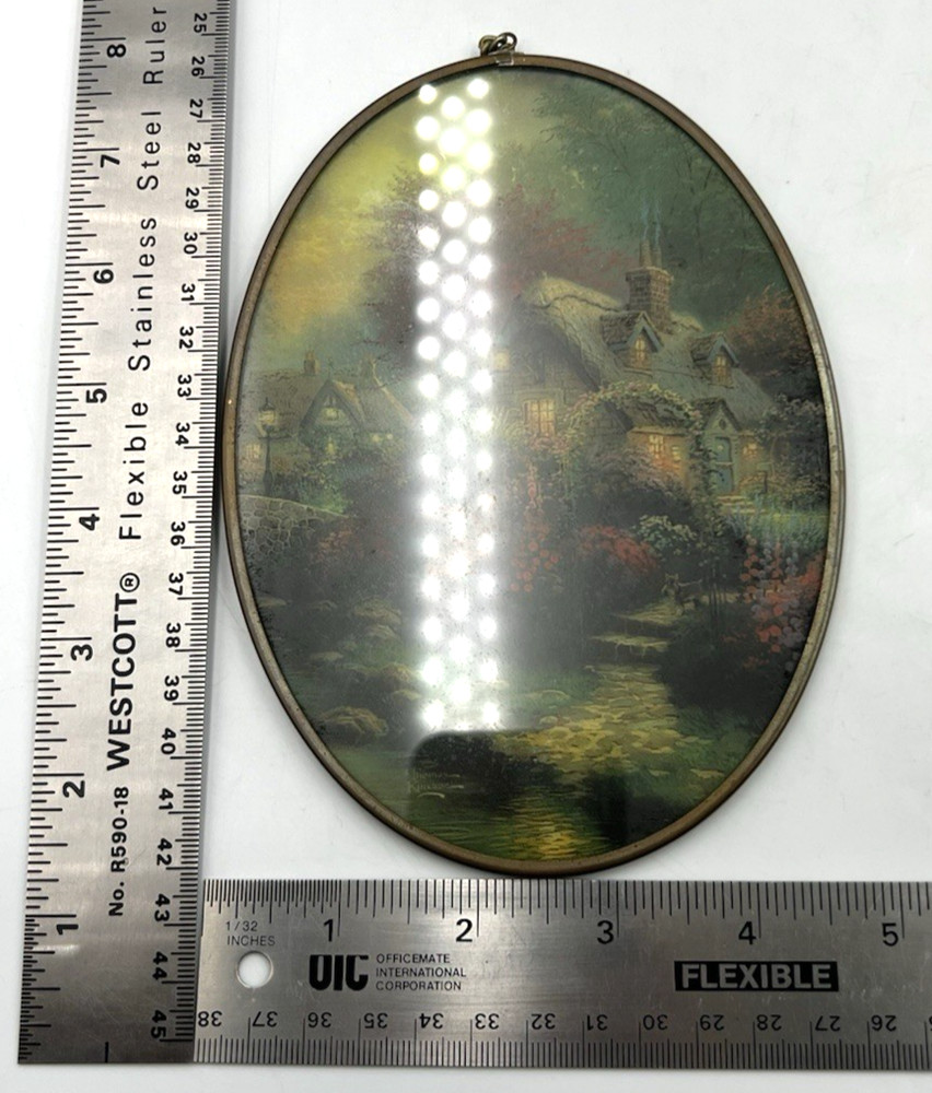 3 Different Thomas Kinkade Glass Suncatcher