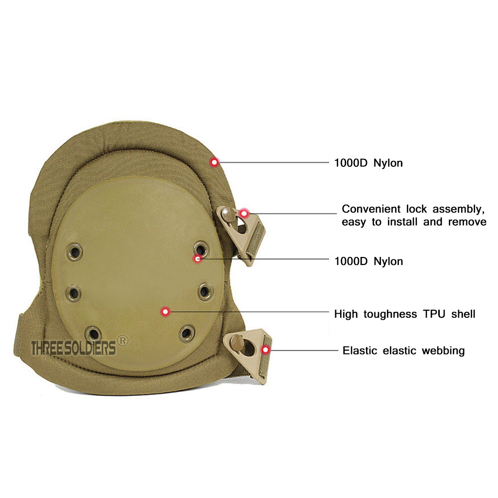 Military Tactical Combat Knee Pad Elbow Pad Set Outdoor Sports Safety Guard Gear