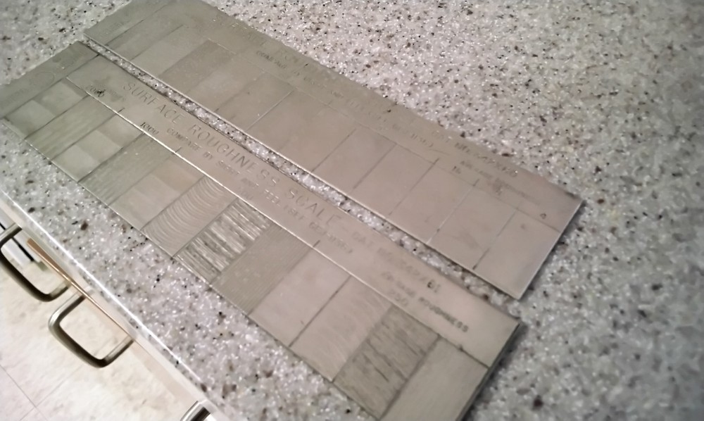 Vintage General Electric GE Surface Roughness Scale Set
