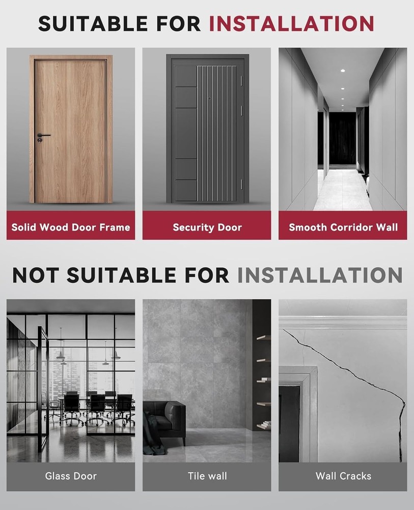 HAPBEAR Pull Up Bar for Doorway, Adjustable Width Locking 28.3-37.4 Inches