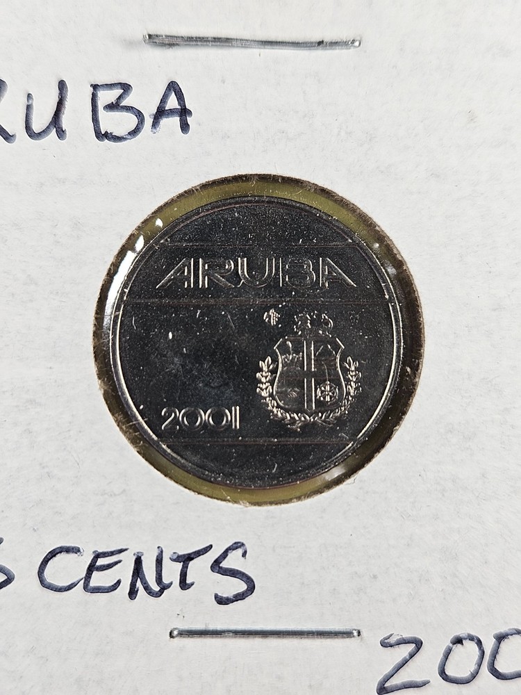 COINS - ARUBA - 25 CENTS 2001