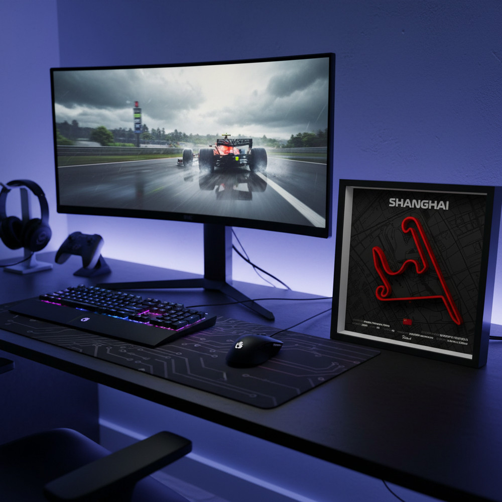 Shanghai Circuit 3D Shadow Box – Chinese GP Wall Art