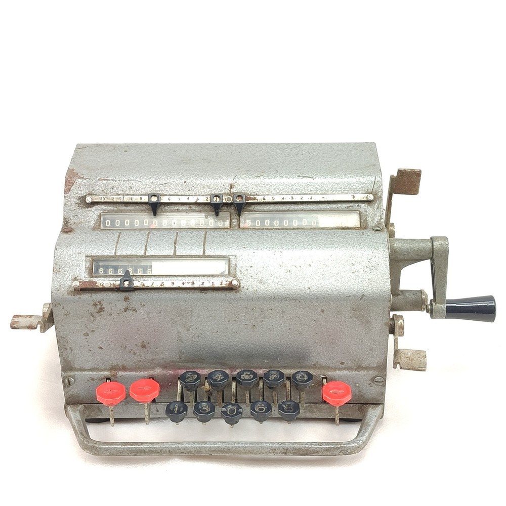 Vintage Retro Russian Soviet Arithmometer Adding Machine Calculator VK-1 1972's