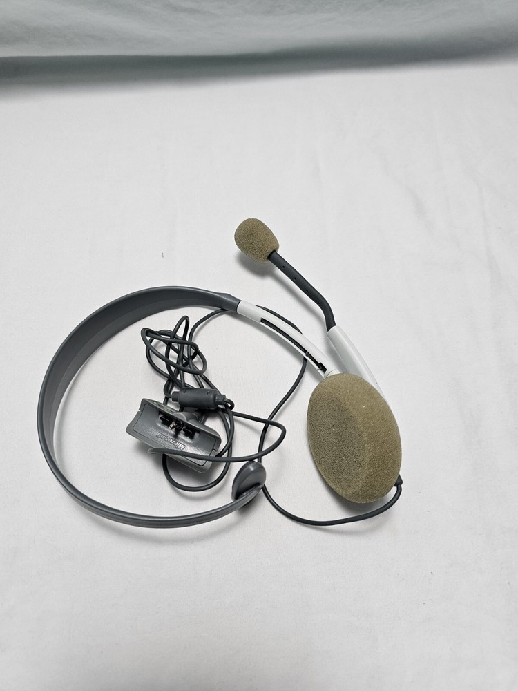 Microsoft Xbox 360 Communicator White/Gray Headband Headset