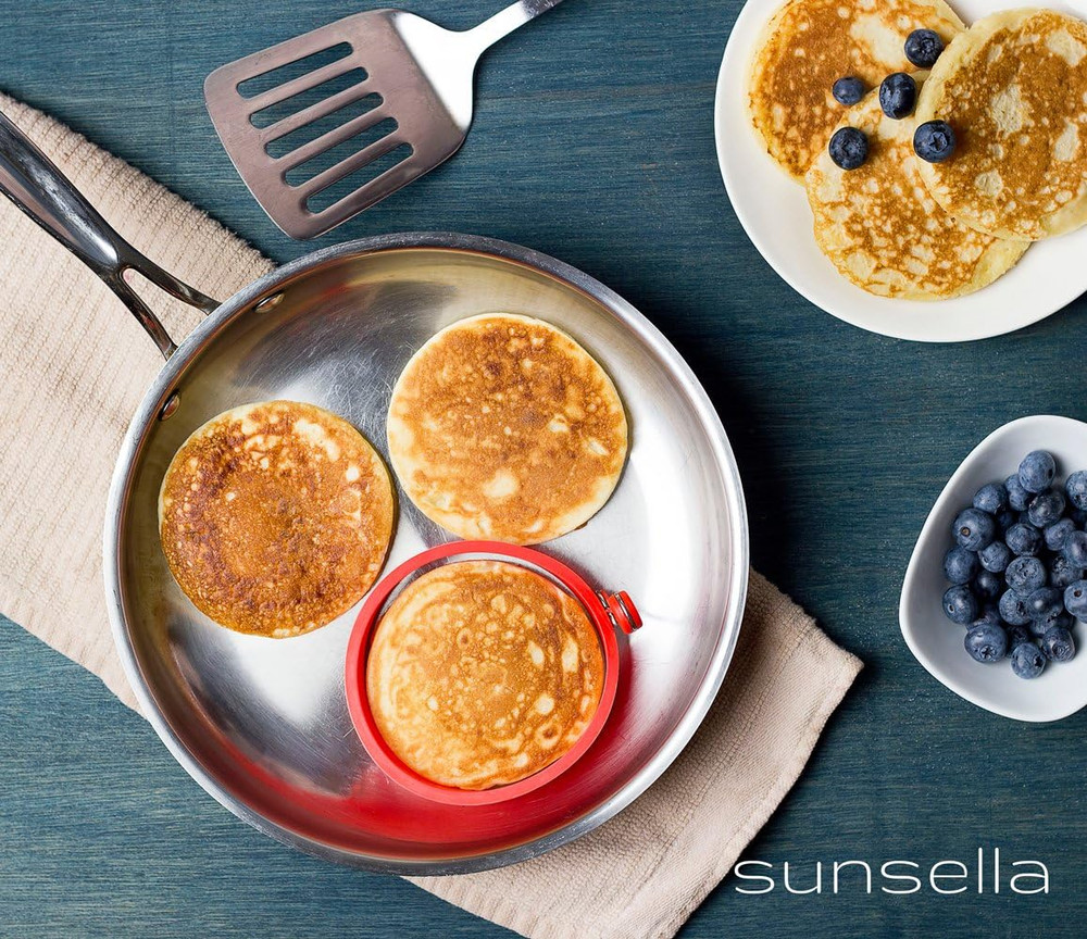 4" Silicone Egg & Pancake Rings - 4 Pack