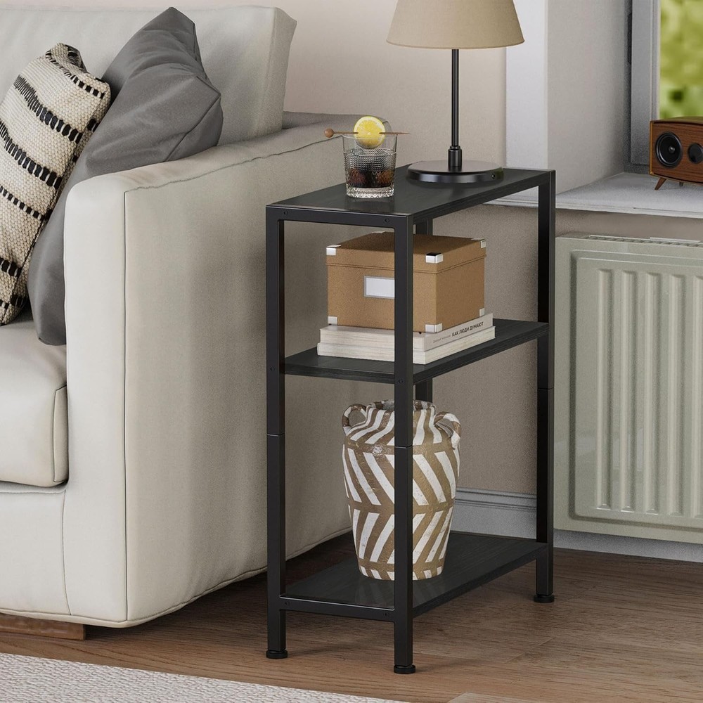 3-Tier Side Table Small EndTable Sofa SideTable Narrow Spaces Slim EndTable New