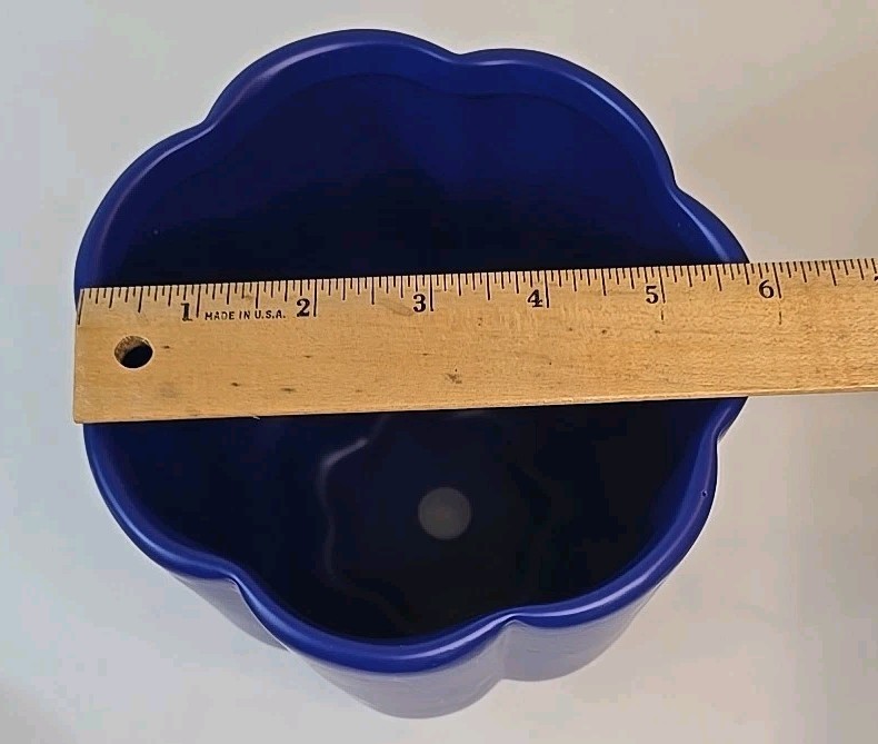 Ceramic Planter Blue 6 Inch