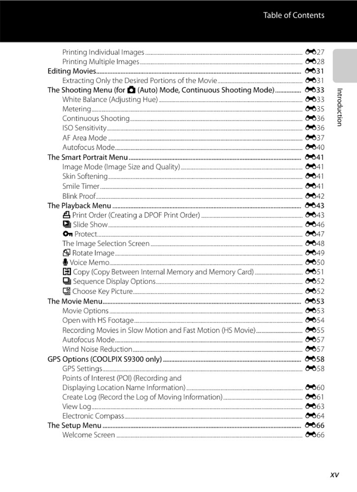 Nikon CoolPix S9200 — User Reference Manual — 1/2 Size 5.5" x 8.5" Small Compact