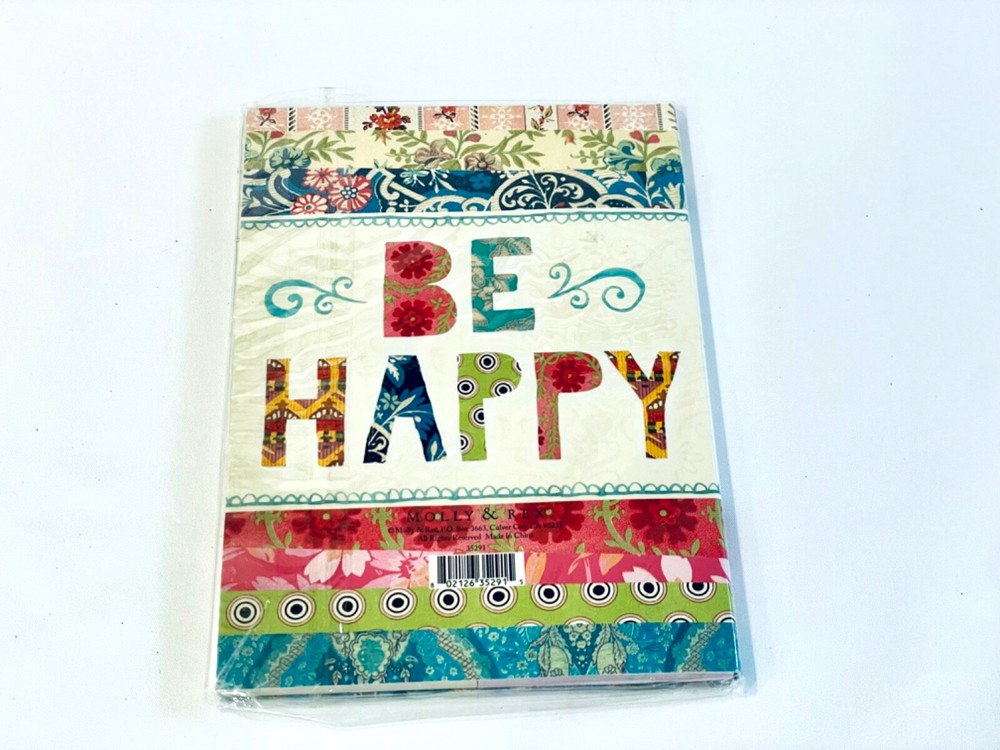 MOLLY & REX BE HAPPY STICKY NOTES FOLIO