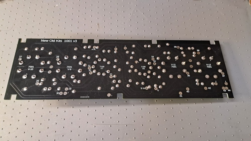 Replacement board for AA-100 Heathkit stereo amplifier. New Complete PCB. Black.