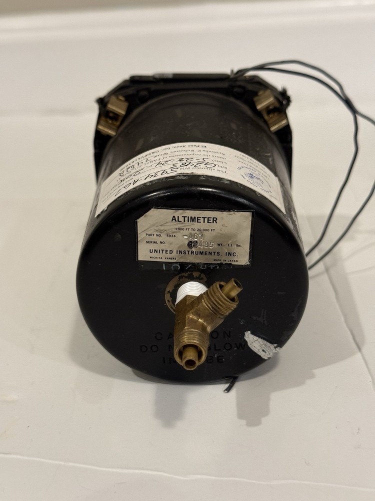 United Instruments Lighted Altimeter 5934-A67