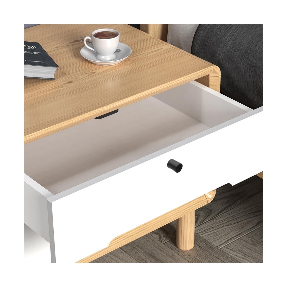 Coshar 4Pack Contemporary Cabinet Knobs Cylinder Shape Flat Black Brass Knobs...