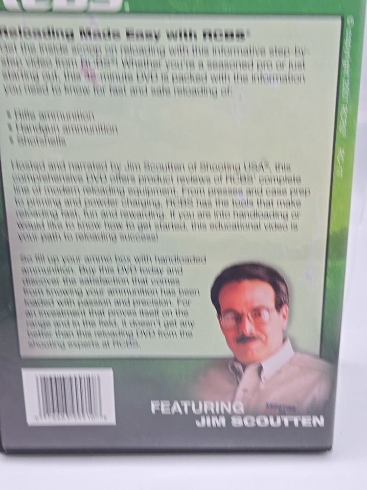 RCBS Precisioneered Handloading DVD Reloading Made Easy with Jim Scoutten