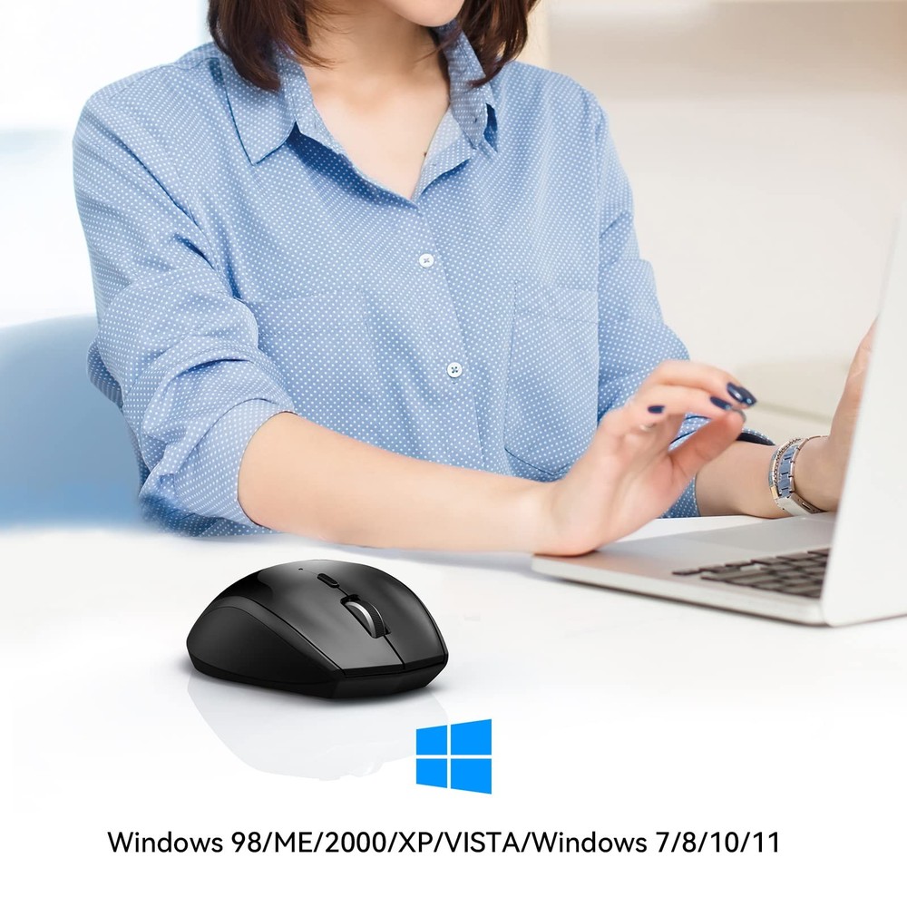 Bluetooth Mouse, 4800 DPI Wireless Mouse, 2-Year Battery 6 Adjustable DPI, 6 ...