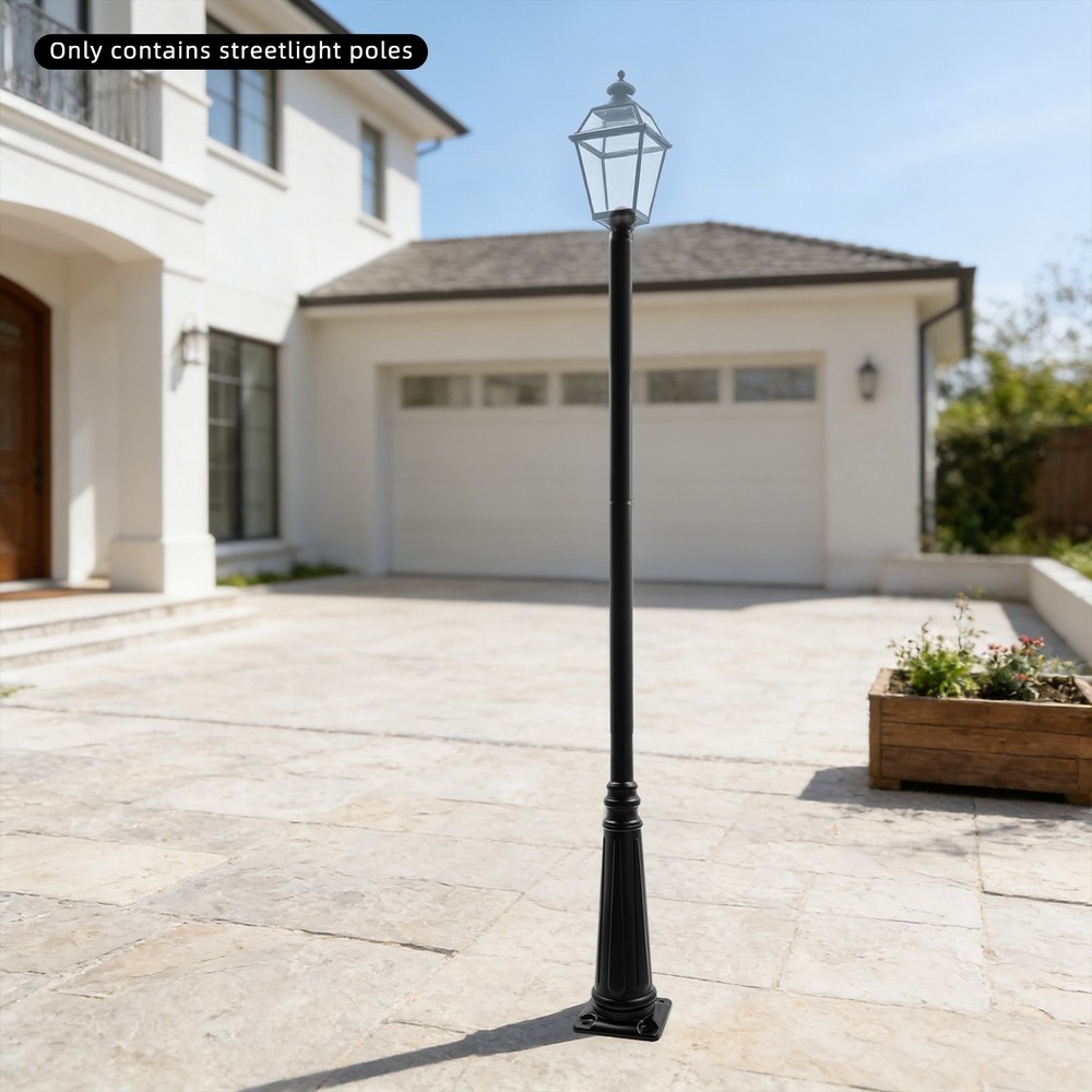 3.8m European Light Post,Split-Type Light Post,Floorstanding Outdoor Light Post