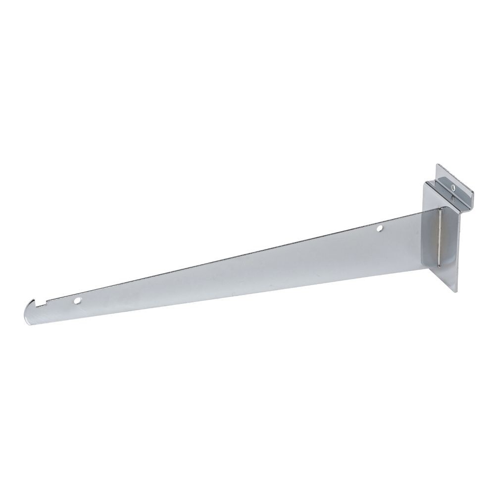 12" Chrome Slatwall Shelf Bracket
