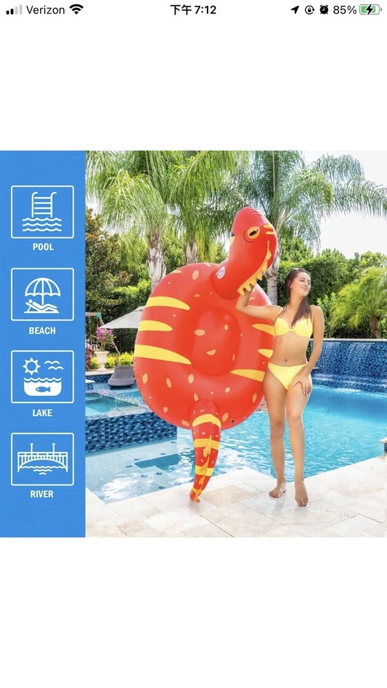 Dinosaur Pool Float Free Shipping