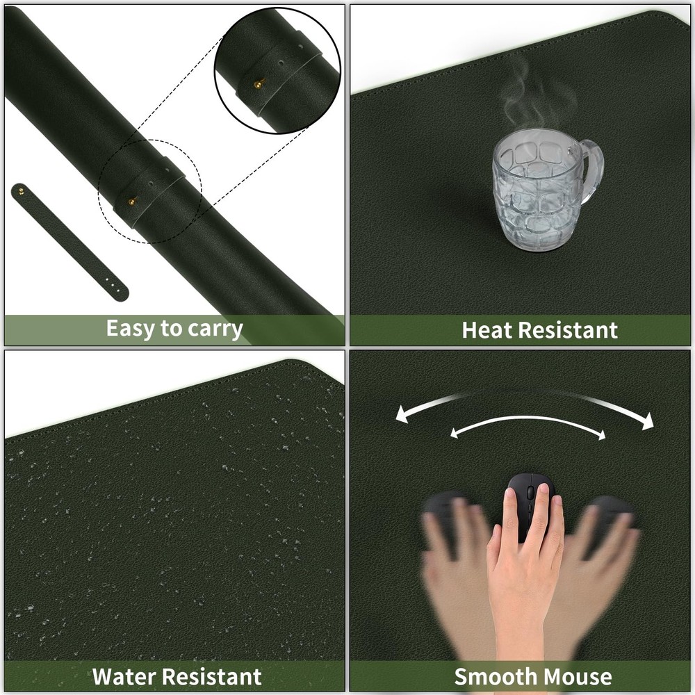 Bleswin Multifunctional Large Desk Mat, Double Sided Computer Desk pad, Exten...